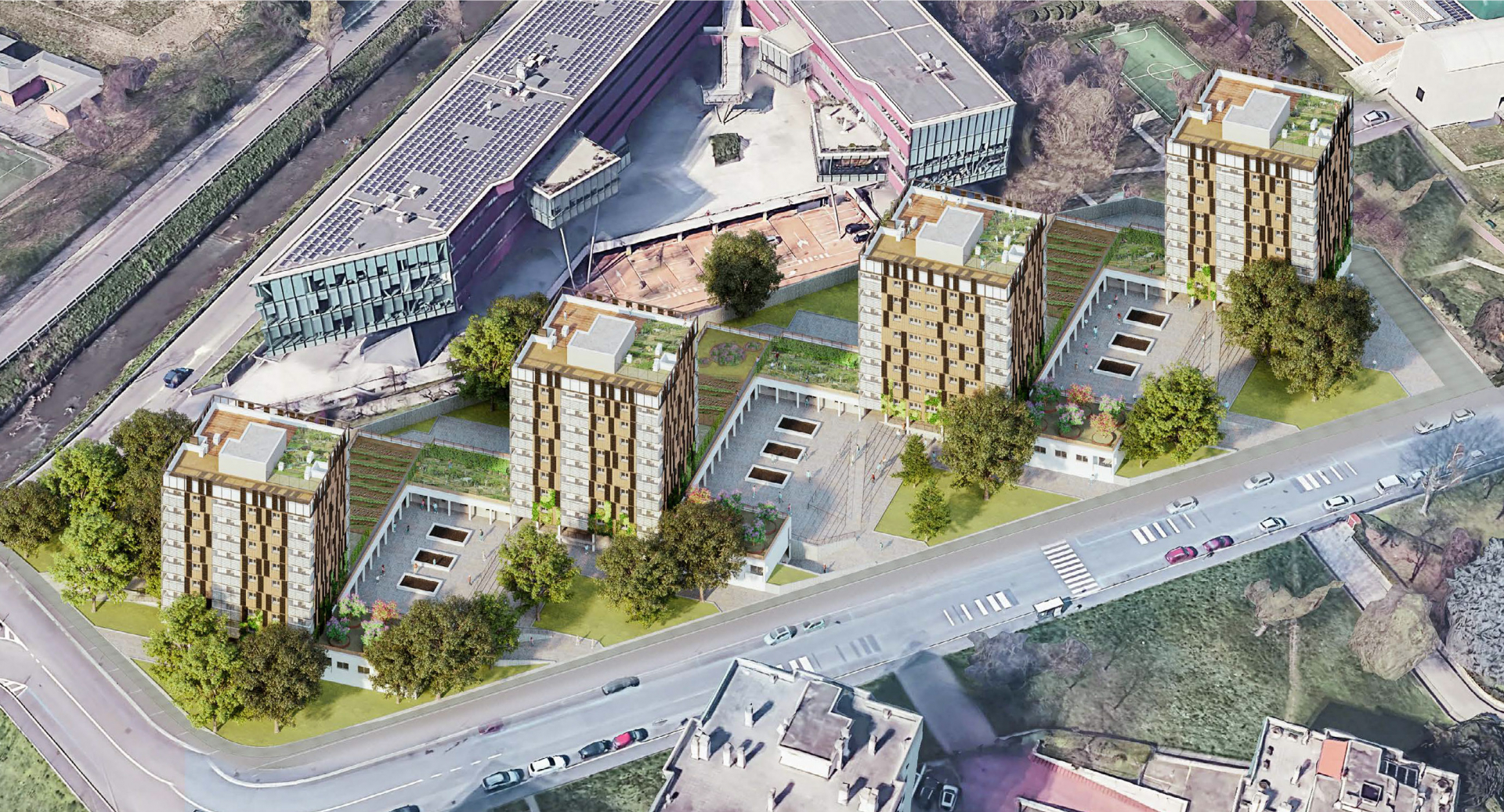 How can green roofs be economically sustainable? The example of Milan's social housing complex in Via Russoli